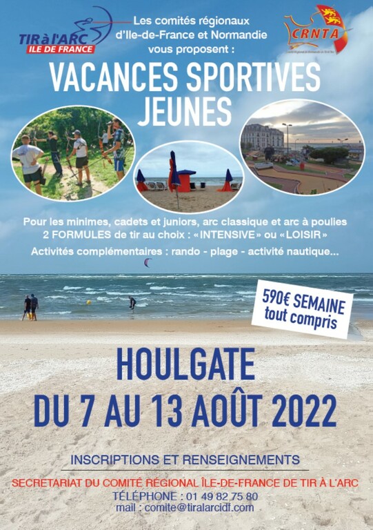 CRArcIdF-Vacances Sportives Jeunes 2022
